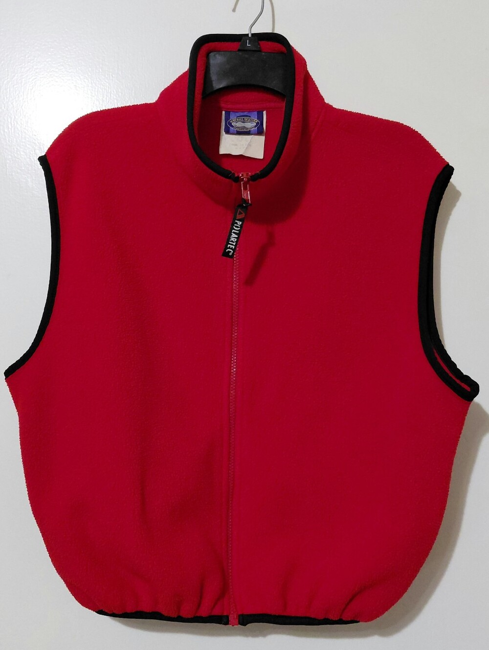 Womens Large Petite Polartek Red Fleece Made In USA Great Condition Many Pockets - Picture 15 of 15